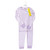 Hudson Baby Infant Girl Cotton Pajama Set, Lilac Stripe