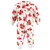 Hudson Baby Plush Jumpsuits, Red Rose Leopard
