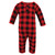 Hudson Baby Cotton Coveralls, Buffalo Plaid Bear