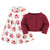 Hudson Baby Cotton Dress and Cardigan Set, Autumn Rose