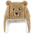 Hudson Baby Trapper Hat, Mitten and Bootie Set, Tan Bear
