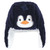 Hudson Baby Trapper Hat, Mitten and Bootie Set, Navy Penguin