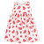 Hudson Baby Infant Girl Cotton Dress and Cardigan Set, Coral Watermelon