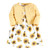 Hudson Baby Cotton Dress and Cardigan Set, Sunflower