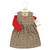 Hudson Baby Quilted Cardigan and Dress, Leopard Red