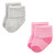 Luvable Friends Infant Girl Newborn and Baby Terry Socks, Pink Scroll