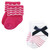 Luvable Friends Infant Girl Newborn and Baby Terry Socks, Bows