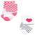 Luvable Friends Infant Girl Newborn and Baby Terry Socks, Bows