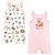 Touched by Nature Organic Cotton Rompers, Woodland Alphabet
