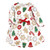 Touched by Nature Infant and Toddler Girl Organic Cotton Long-Sleeve Dresses, Christmas Cookies