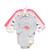 Hudson Baby Infant Girl Cotton Long-Sleeve Bodysuits, Sparklesaurus