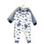 Hudson Baby Cotton Sleep and Play, Blue Green Dino