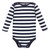 Hudson Baby Unisex Baby Cotton Long-Sleeve Bodysuits, Sports Stripes