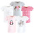 Hudson Baby Short Sleeve T-Shirts, Girl Winter Animals