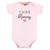 Hudson Baby Cotton Bodysuits, Girl Mommy Pink Navy 3Pk