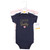 Hudson Baby Infant Girl Cotton Bodysuits, Girl Daddy Pink Navy 3Pk