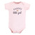 Hudson Baby Infant Girl Cotton Bodysuits, Girl Daddy Pink Navy 3Pk