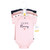 Hudson Baby Cotton Bodysuits, Girl Mommy Pink Navy 5Pk