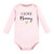 Hudson Baby Infant Girl Cotton Long-Sleeve Bodysuits, Girl Mommy 3-Pack