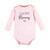 Hudson Baby Cotton Long-Sleeve Bodysuits, Girl Mommy Pink Navy 3-Pack