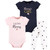 Hudson Baby Infant Girl Cotton Bodysuit and Pant Set, Girl Mommy Pink Navy