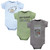 Hudson Baby Cotton Bodysuits, Bugs 3-Pack