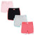 Hudson Baby Shorts Bottoms 4-Pack, Coral