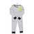 Hudson Baby Infant and Toddler Cotton Pajama Set, White Black Stripe