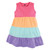 Hudson Baby Girl Cotton Dresses, Rainbow Stripe