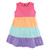 Hudson Baby Cotton Dresses, Rainbow Stripe