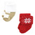 Hudson Baby Cotton Rich Newborn and Terry Socks, 12 Days Of Christmas Girl