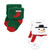 Hudson Baby Cotton Rich Newborn and Terry Socks, 12 Days Of Christmas Santa