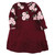 Hudson Baby Girl Cotton Dresses, Black Burgundy Floral