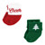 Hudson Baby Cotton Rich Newborn and Terry Socks, 12 Days Of Christmas Falala