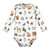 Touched by Nature Organic Cotton Long-Sleeve Bodysuits, Boy Woodland Alphabet 5-Pack