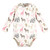 Touched by Nature Organic Cotton Long-Sleeve Bodysuits, Girl Safari