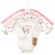 Touched by Nature Infant Girl Organic Cotton Long-Sleeve Bodysuits, Girl Woodland