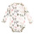 Touched by Nature Infant Girl Organic Cotton Long-Sleeve Bodysuits, Girl Woodland