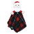 Hudson Baby Plush Blanket with Toy, Rudolph And Santa Plaid