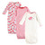 Touched by Nature Infant Girl Organic Cotton Gowns, Rosebud, Preemie/Newborn