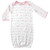 Luvable Friends Infant Girl Cotton Gowns, Bird, Preemie/Newborn