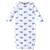 Hudson Baby Infant Boy Cotton Gowns, Blue Whales, Preemie/Newborn