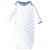 Hudson Baby Infant Boy Cotton Gowns, Blue Whales, Preemie/Newborn