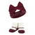 Hudson Baby Headband and Socks Giftset, Burgundy Blush