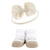 Hudson Baby Headband and Socks Giftset, Blush Taupe