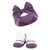Hudson Baby Infant Girl Headband and Socks Giftset, Purple Green, One Size