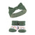Hudson Baby Headband and Socks Giftset, Purple Green Yellow