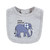 Touched by Nature Infant Boy Organic Cotton Bibs, Blue Peanut, One Size