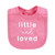 Touched by Nature Infant Girl Organic Cotton Bibs, Pink Peanut, One Size