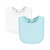 Hudson Baby Drooler Bib with Waterproof Lining, Gray Orange